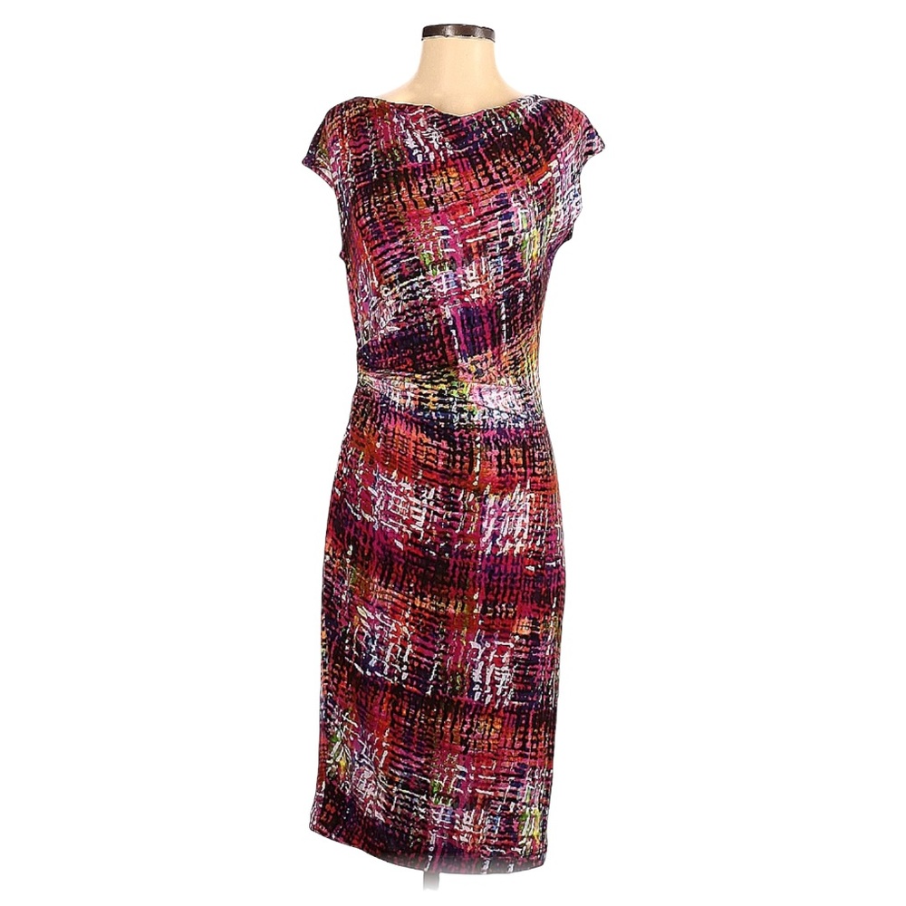 Lafayette 148 New York knit Sheath Midi Dress Sz Sm